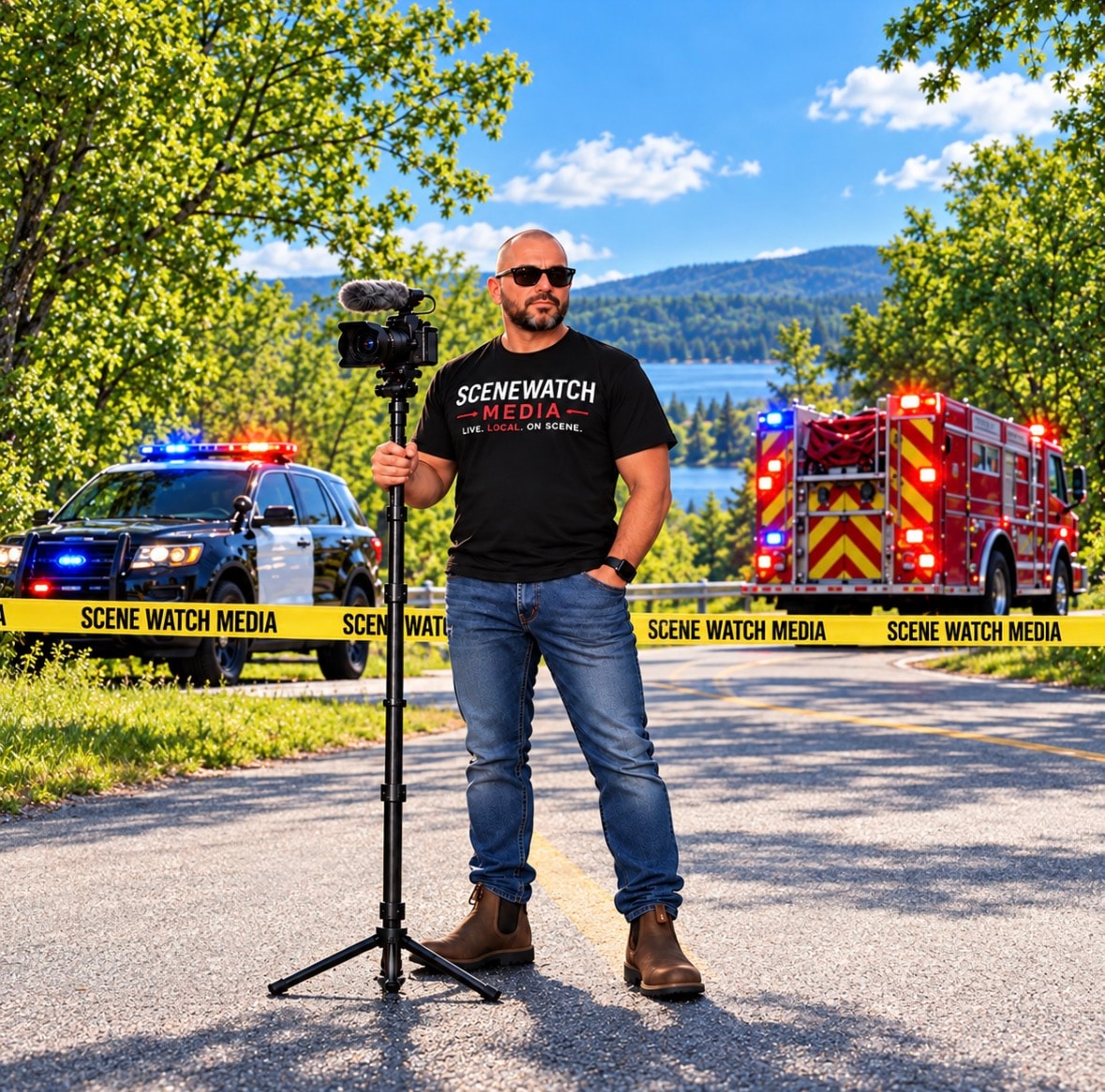 Scene Watch Media branded booth at a South Georgian Bay community event